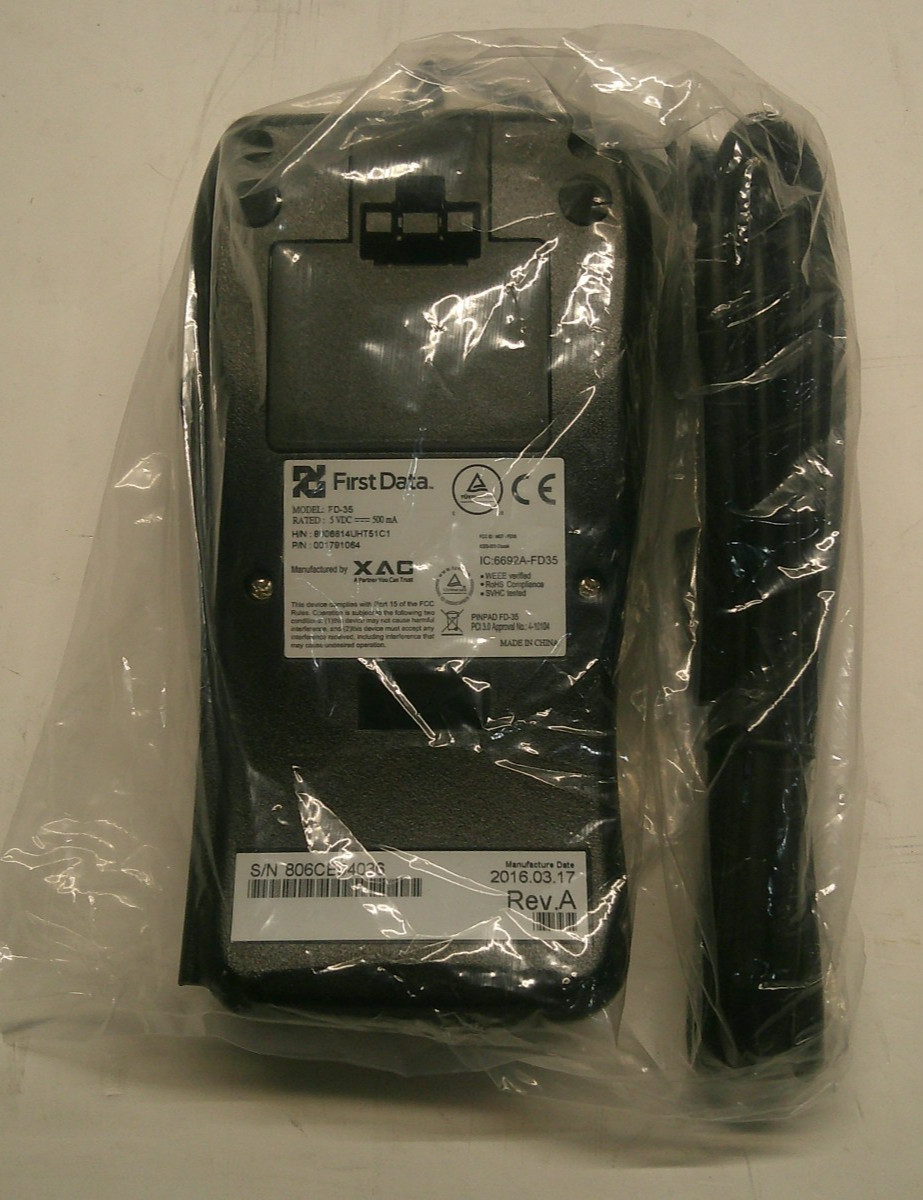 First Data FD-35 Pin Pad Credit Card Reader