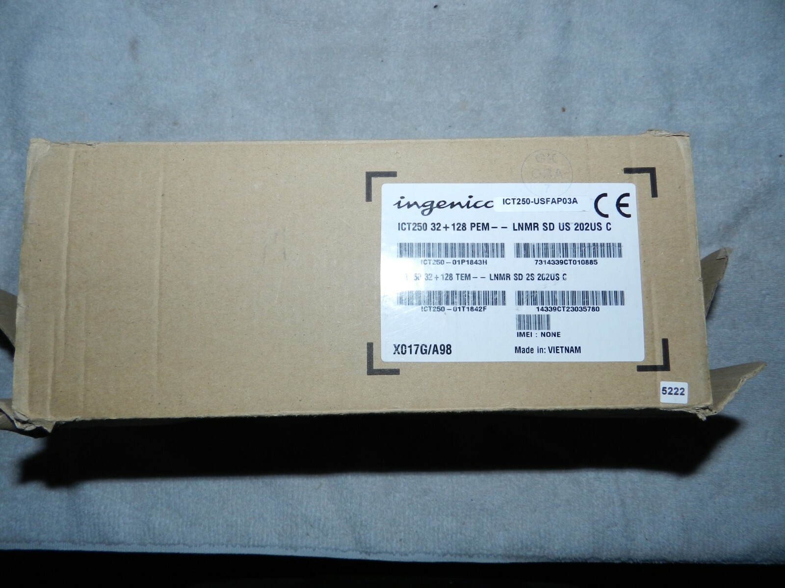 Ingenico iCT250 Credit Card Terminal Reader Used