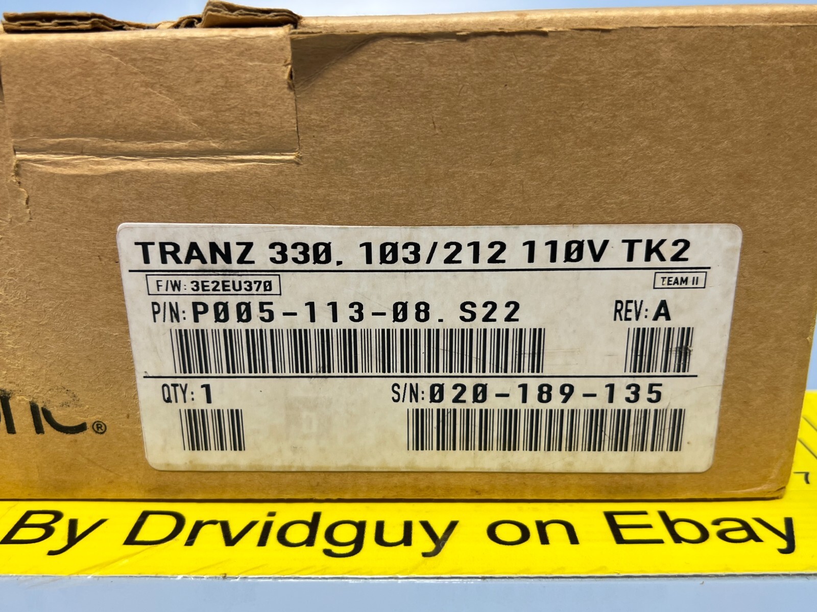 VeriFone P005-113-08.S22 Tranz 330 Credit Card Terminal NEW