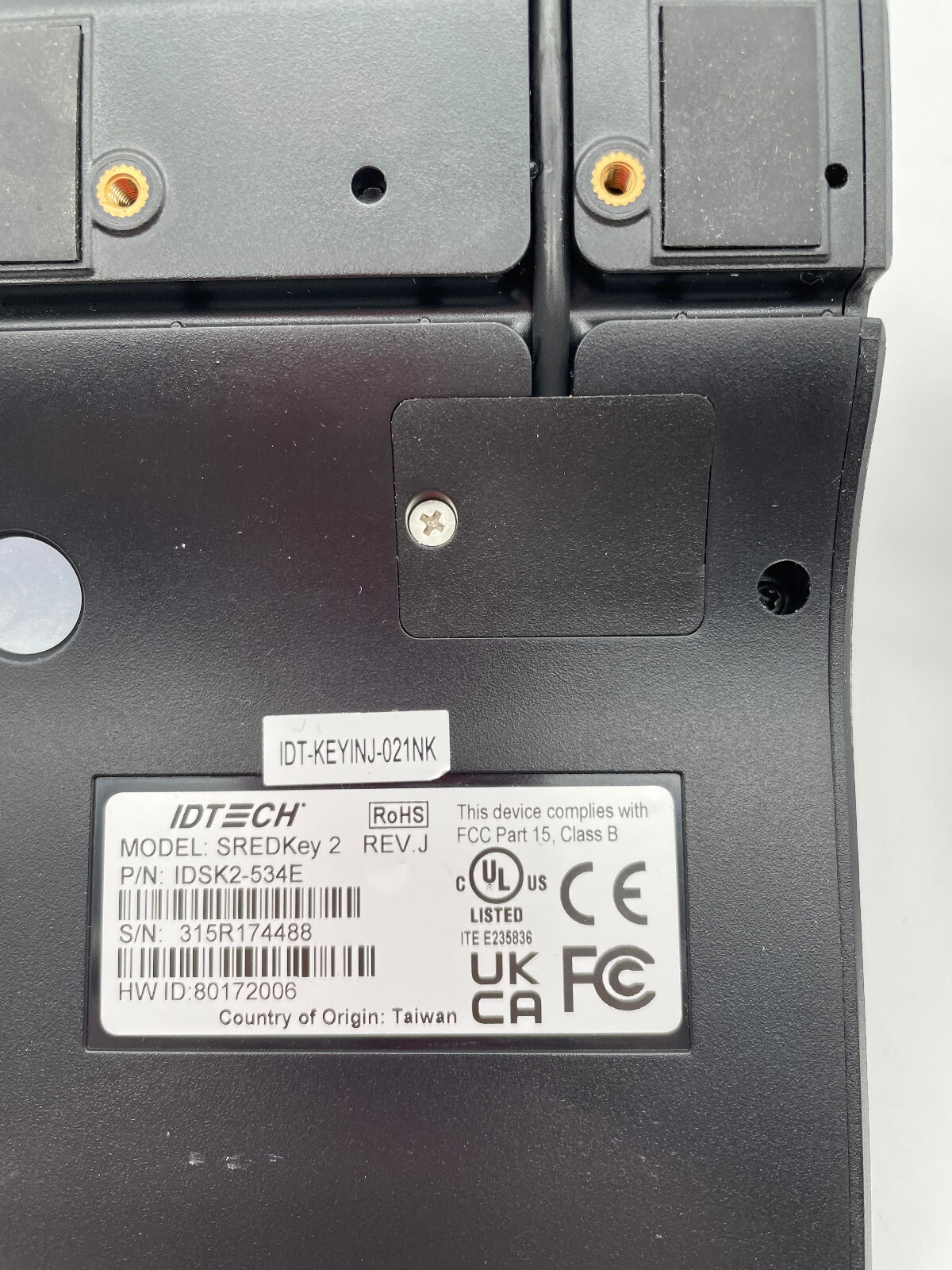 ID TECH SREDKey 2 IDSK2-534E USB 10-Key Keypad with MagStripe Reader – Tested