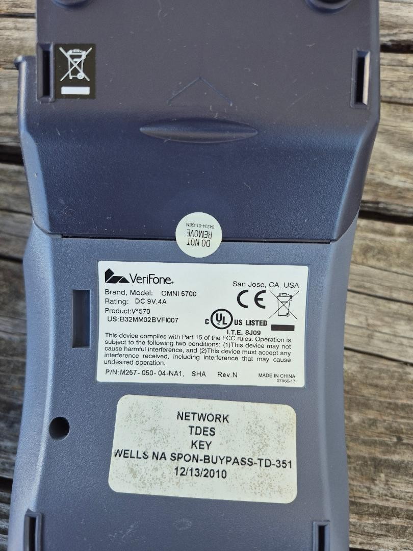 VeriFone VX570/O5700 Payment Terminal VX21854160001