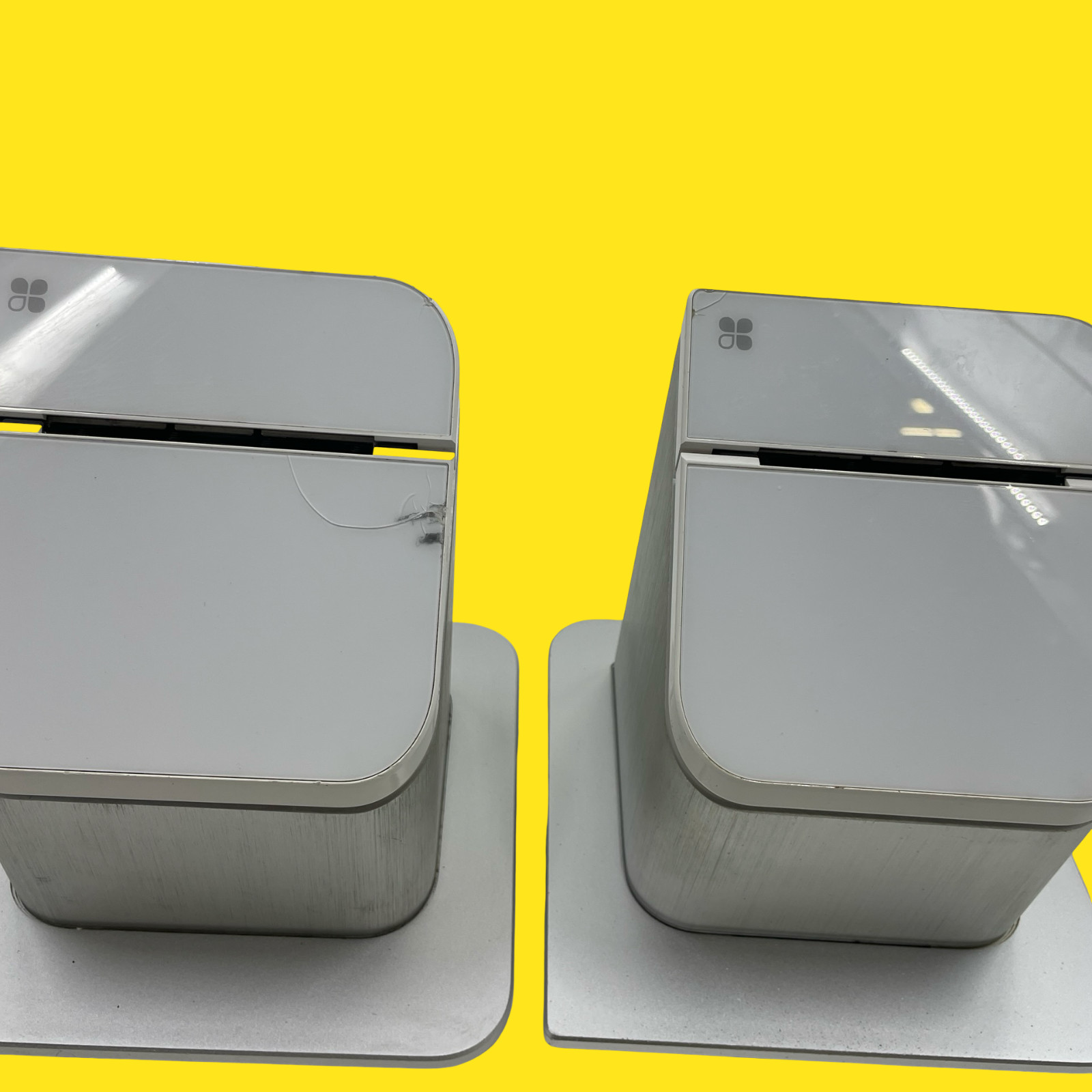 LOT OF 2 Clover Station 1.0 – P100 Printer White #5194 z38/17 (AD)