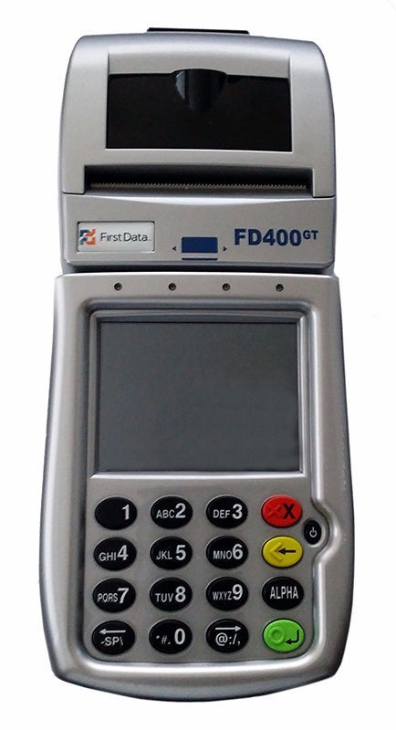 First Data FD400GT EMV CDMA Wireless Terminal