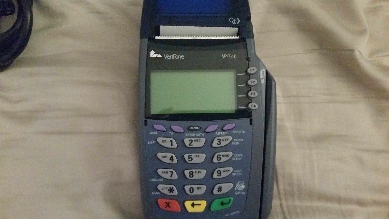 VeriFone Omni 5100 VX510 Credit Card Terminal /w Original Power Cord