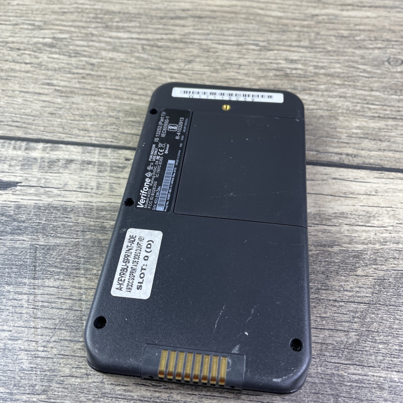 Verifone e355 Black Bluetooth & Wi-Fi Mobile Payment Terminal Device