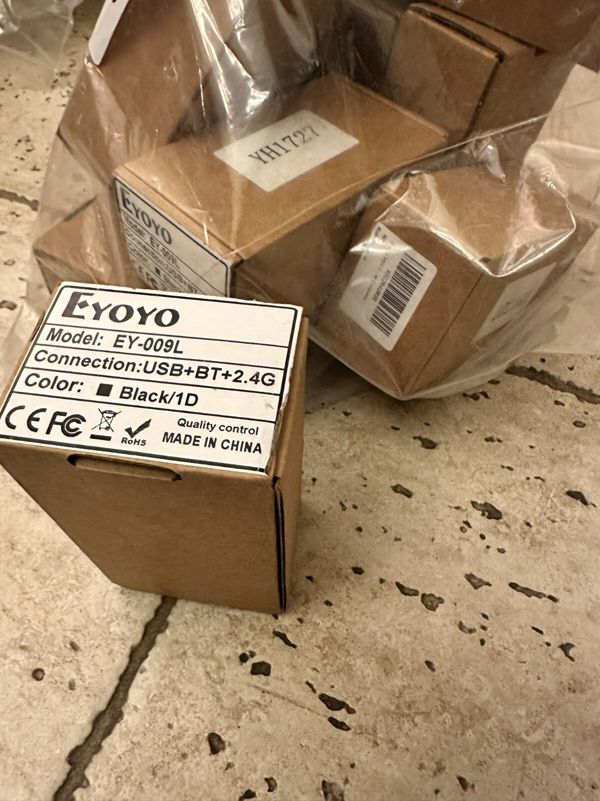 (Lot of 9) EYOYO 1D Barcode Scanners KY-009C