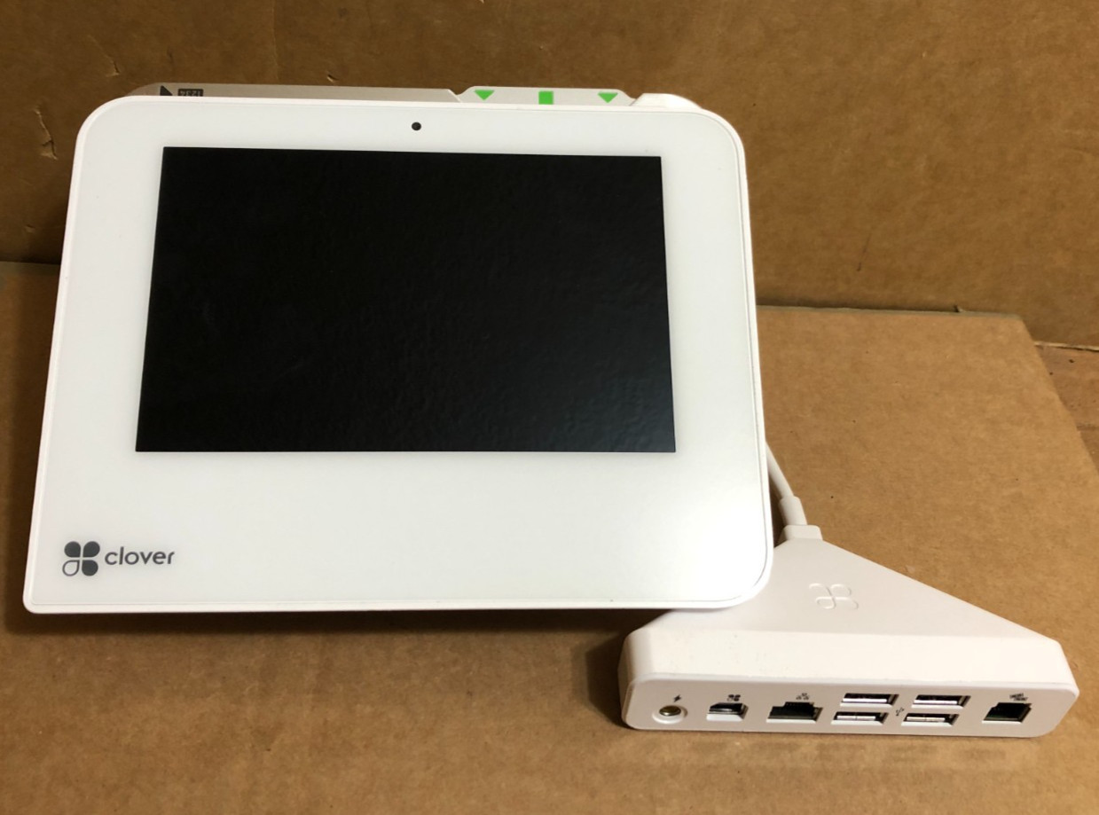 Clover Mini POS System C302U Credit Card Terminal – WiFi & Ethernet **