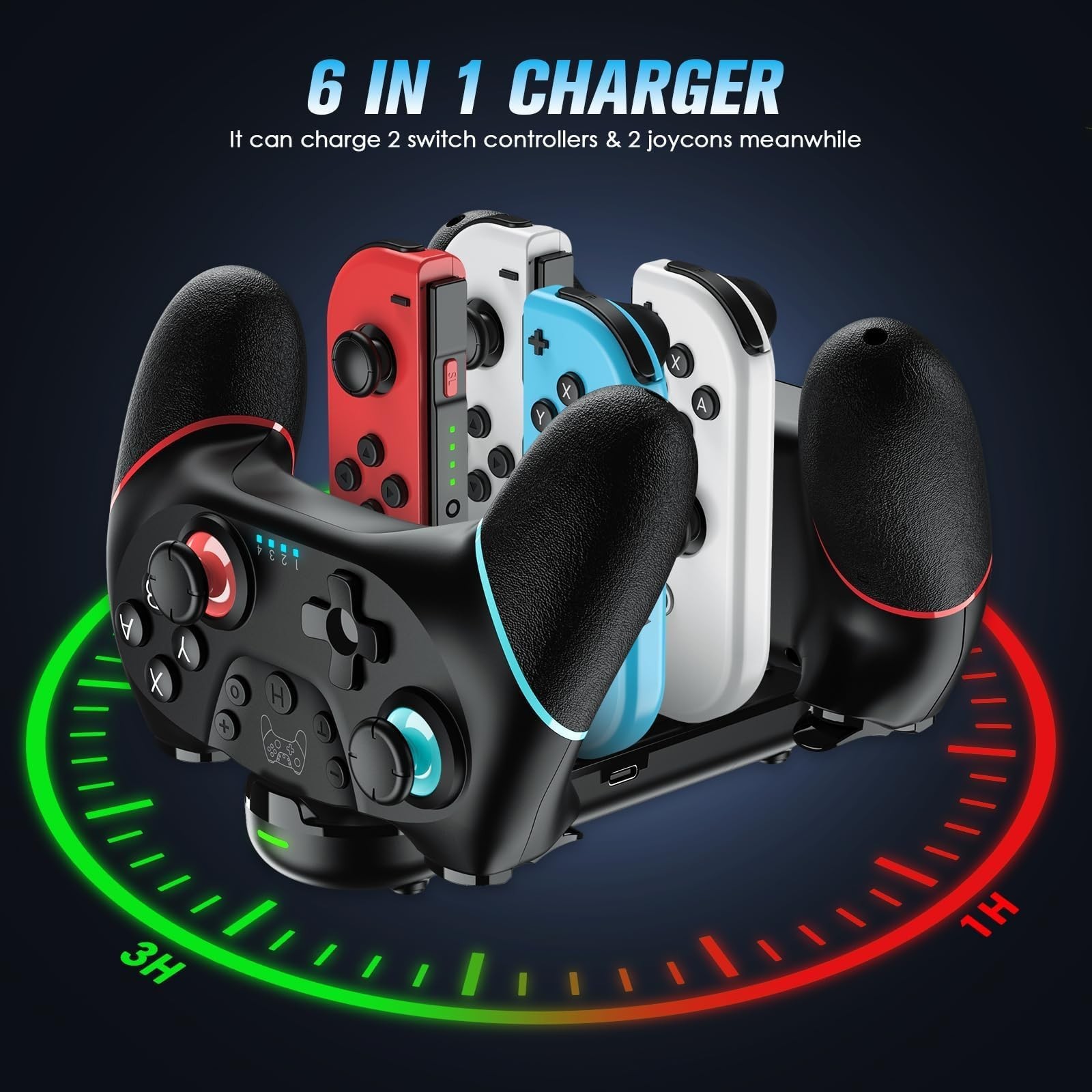 VidPPluing 2 Pack Switch Controllers with Charging Dock, Wireless Switch 2 Co…