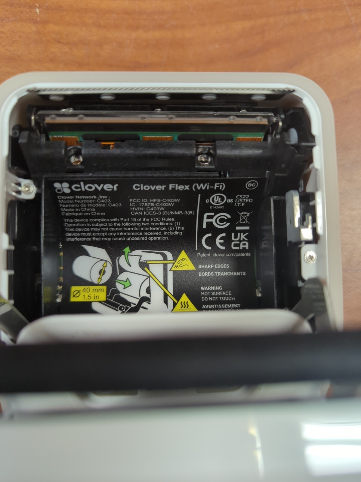 Clover Flex Handheld POS System C403 White