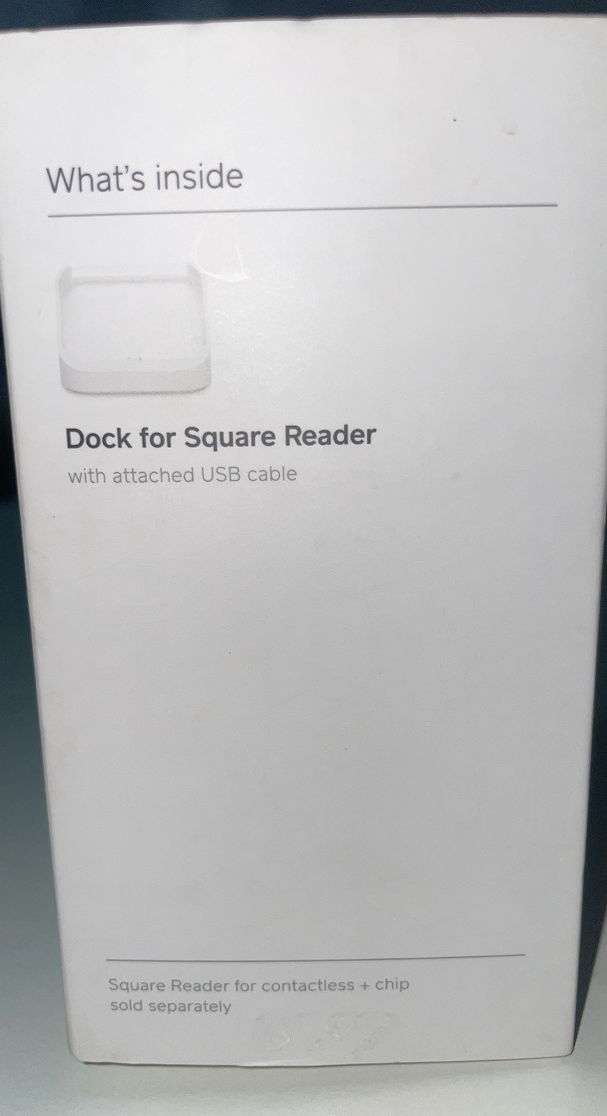 Square A-SKU-0120 Dock for Contactless Credit Card Reader DOCK & USB CORD IN BOX