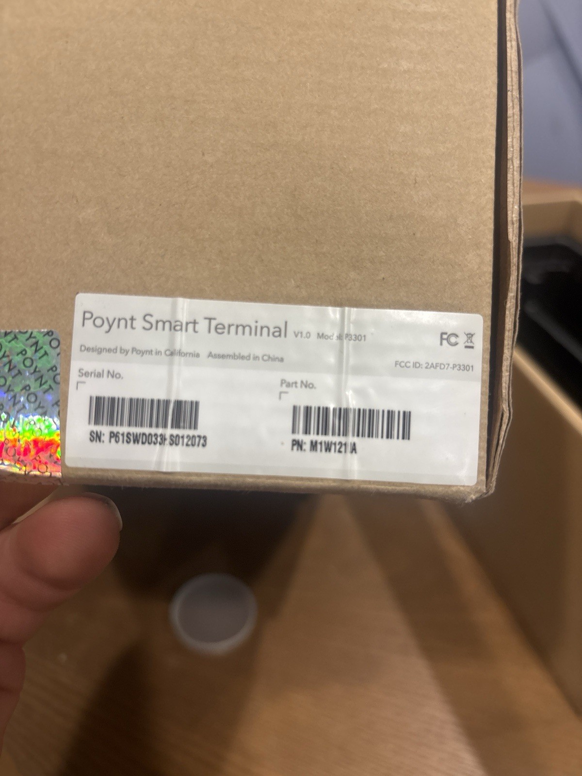 POYNT SMART TERMINAL P3301 CREDIT CARD READER SCANNER No Dock Untested As Is