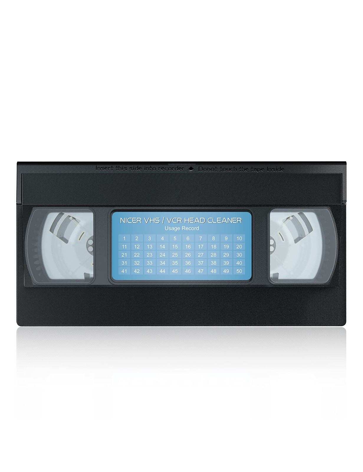 Nicer VCR Head Cleaner for VHS Players, Video Tape, Blue
