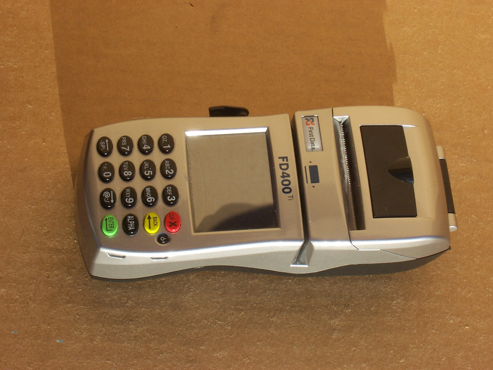 First Data FD400 Ti Credit Card Machine With Touch Screen SOLD AS IS