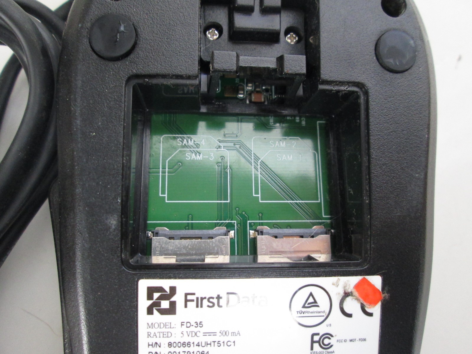 XAC FIRST DATA FD-35 PIN PAD PCI 3.0 RATED 5 VDC 2015 CREDIT/DEBIT CARD READER