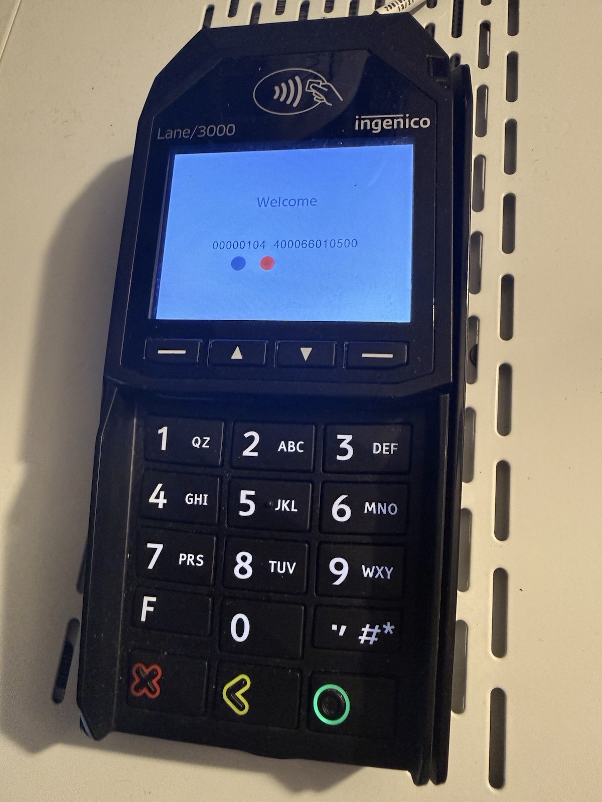 Ingenico Lane/3000 EMV NFC Contactless POS PIN Pad USB Terminal Tested Power ON