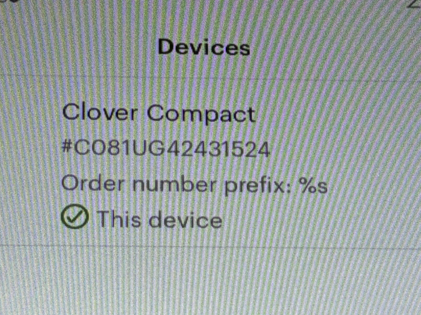 Clover Compact C801 /preowned/missing Power Adapter/needs To Be Reset/JUA3015