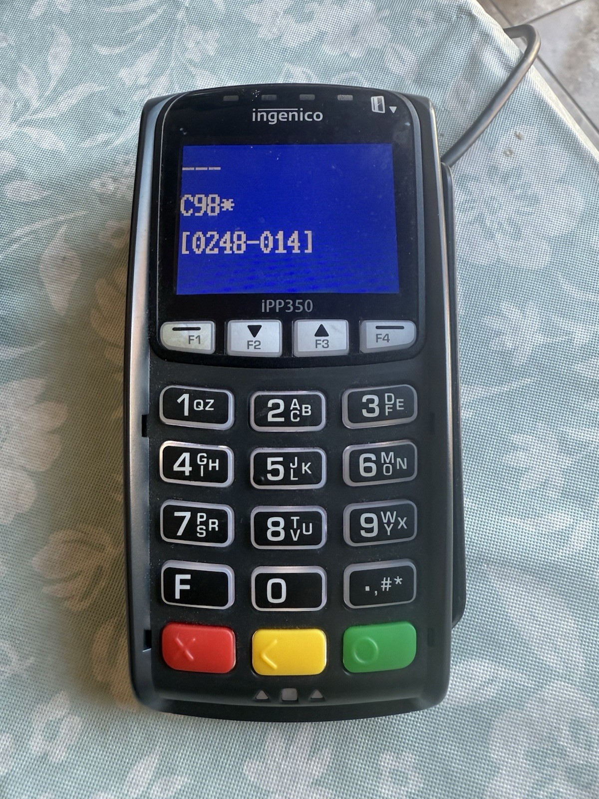 Ingenico iPP350 Credit Debit Card Reader With Power Cord Used