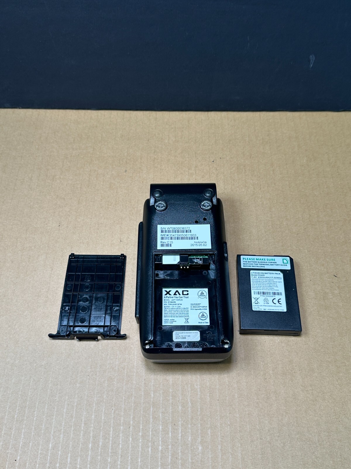 First Data FD410 DW EMV Wireless Handheld Credit Card Terminal