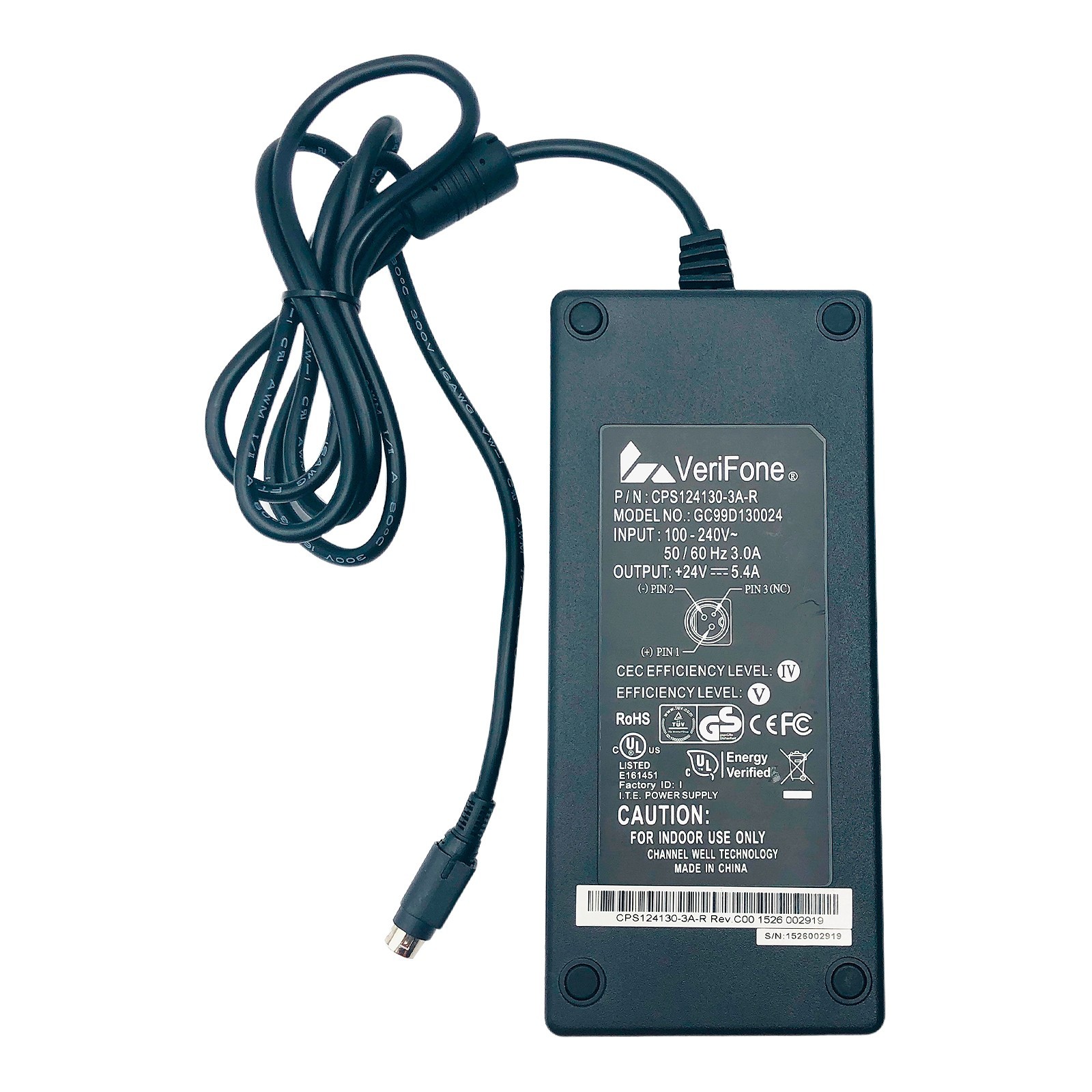Original VeriFone GC99D130024 24V 5.4A AC Adapter 130W Power Supply OEM