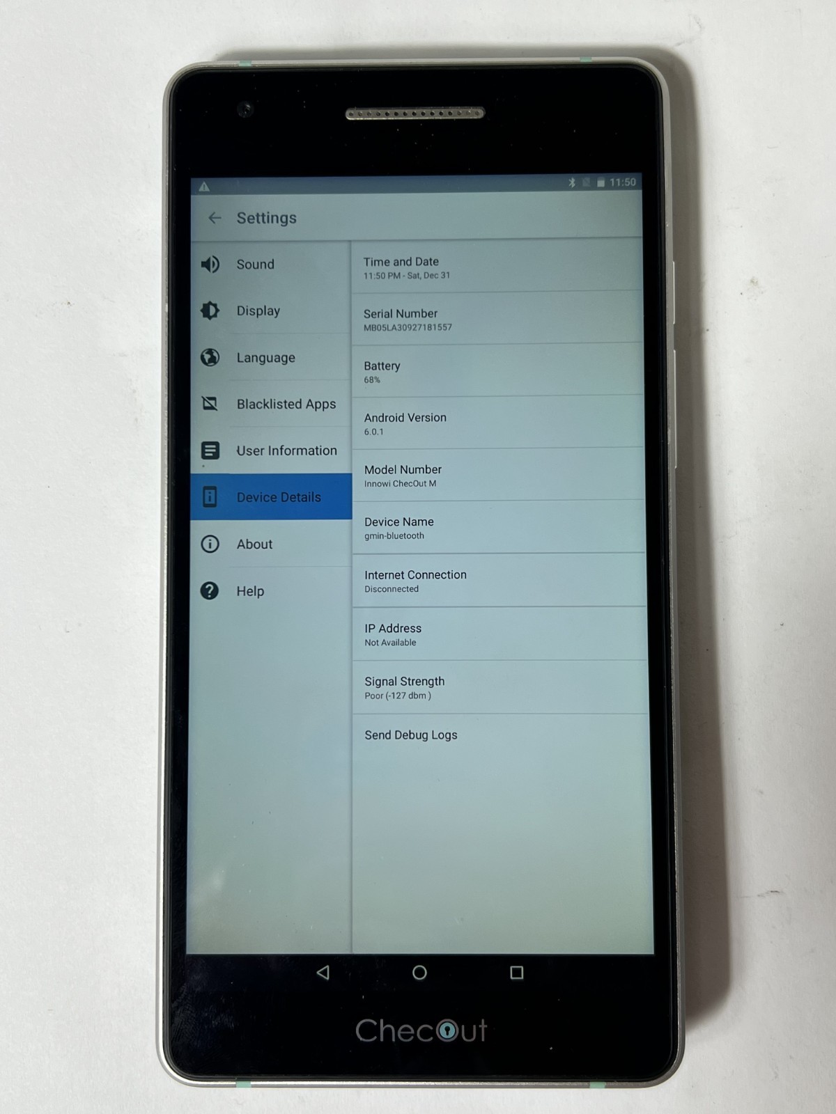 Innowi Checkout M All in One Point Of Sale POS Payment Tablet Wi-Fi + 4GLTE NICE