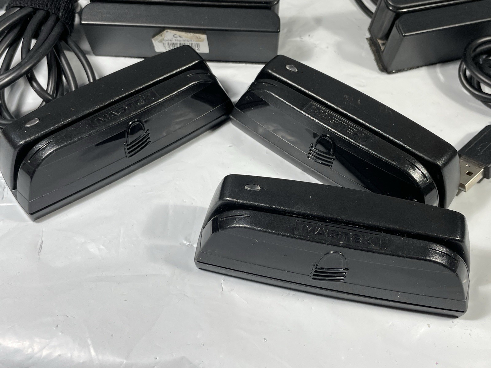 Lot of 5 MagTek MSR100 USB Magnetic Stripe Card Readers + Cables – VGC