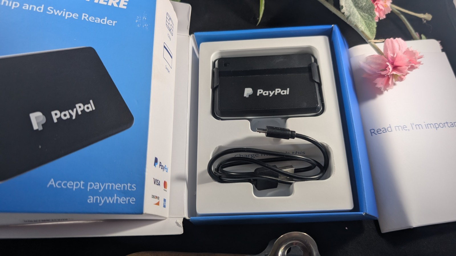 PayPal Chip And Swipe Reader Accept Debit Or Credit