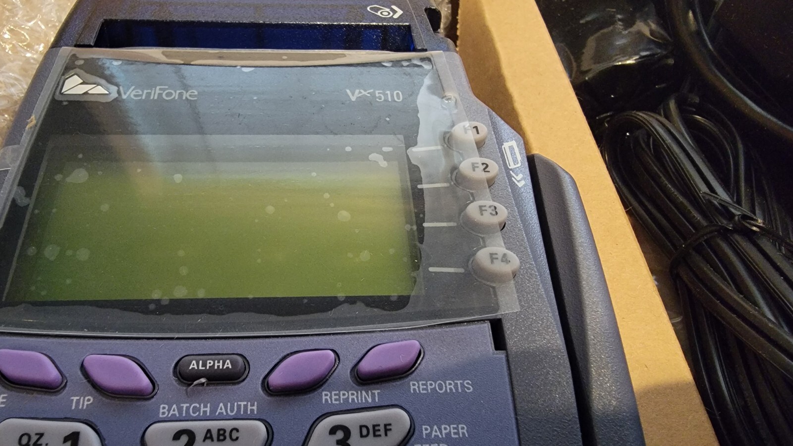 Verifone VX510 OMNI 3730 LE Credit/Debit Card Machine with Power Supply A+