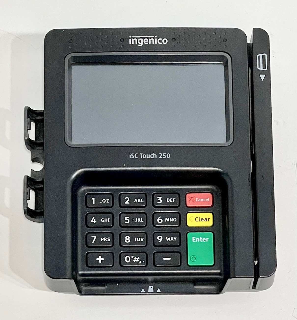 2 Ingenico ISC TOUCH 250-V4 Smart Credit Card Reader 1 W/ Power Cable Untested
