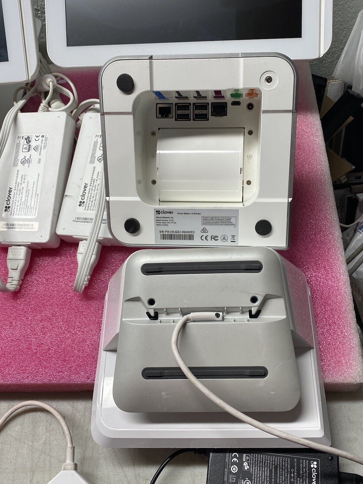 7@Mixed CLOVER STATION 1.0 13” TOUCH SCREEN (Model C100)AND PRINTER)Model P100)