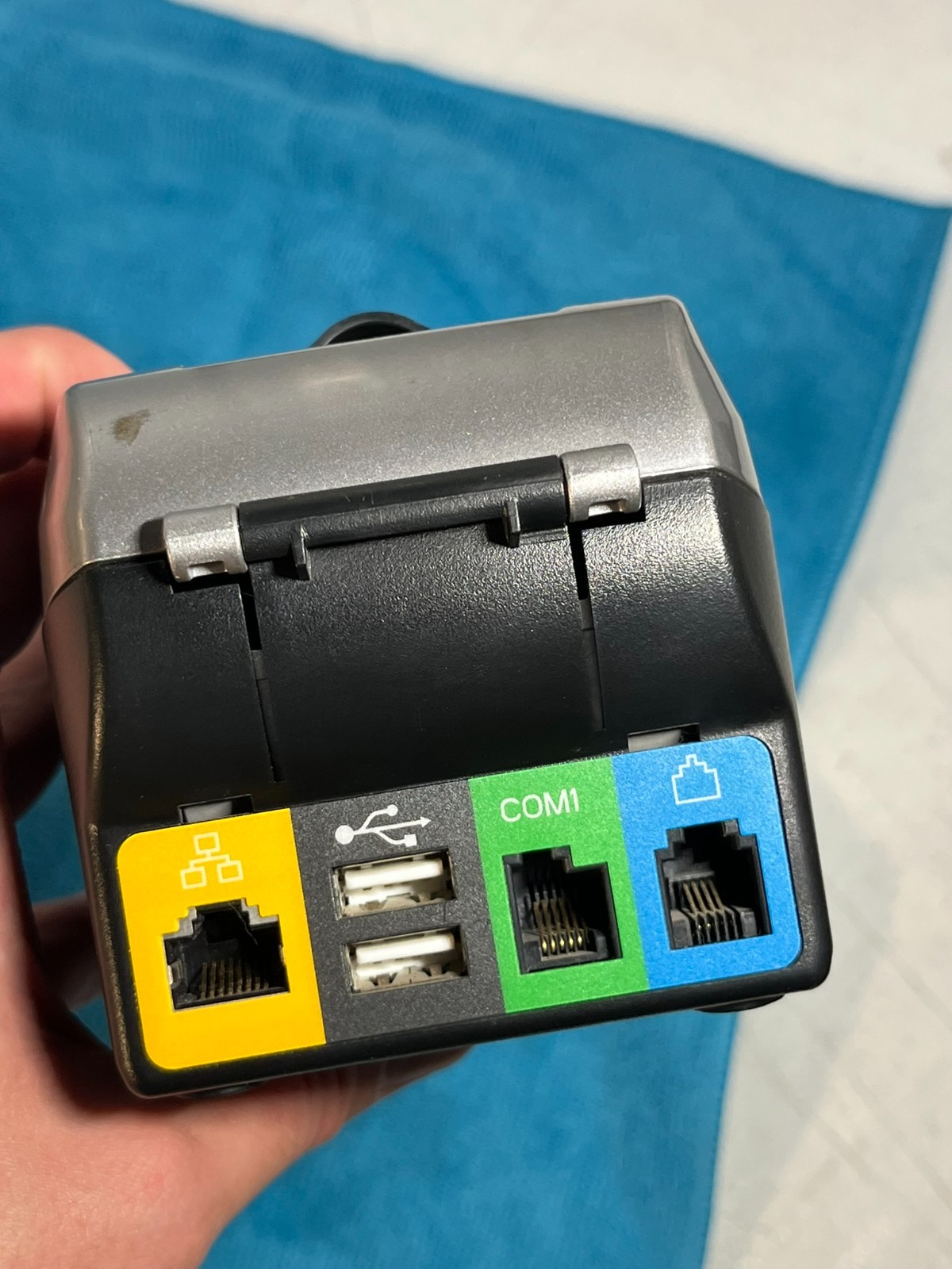 First Data FD100Ti Credit Card Terminal Reader No Cords Works