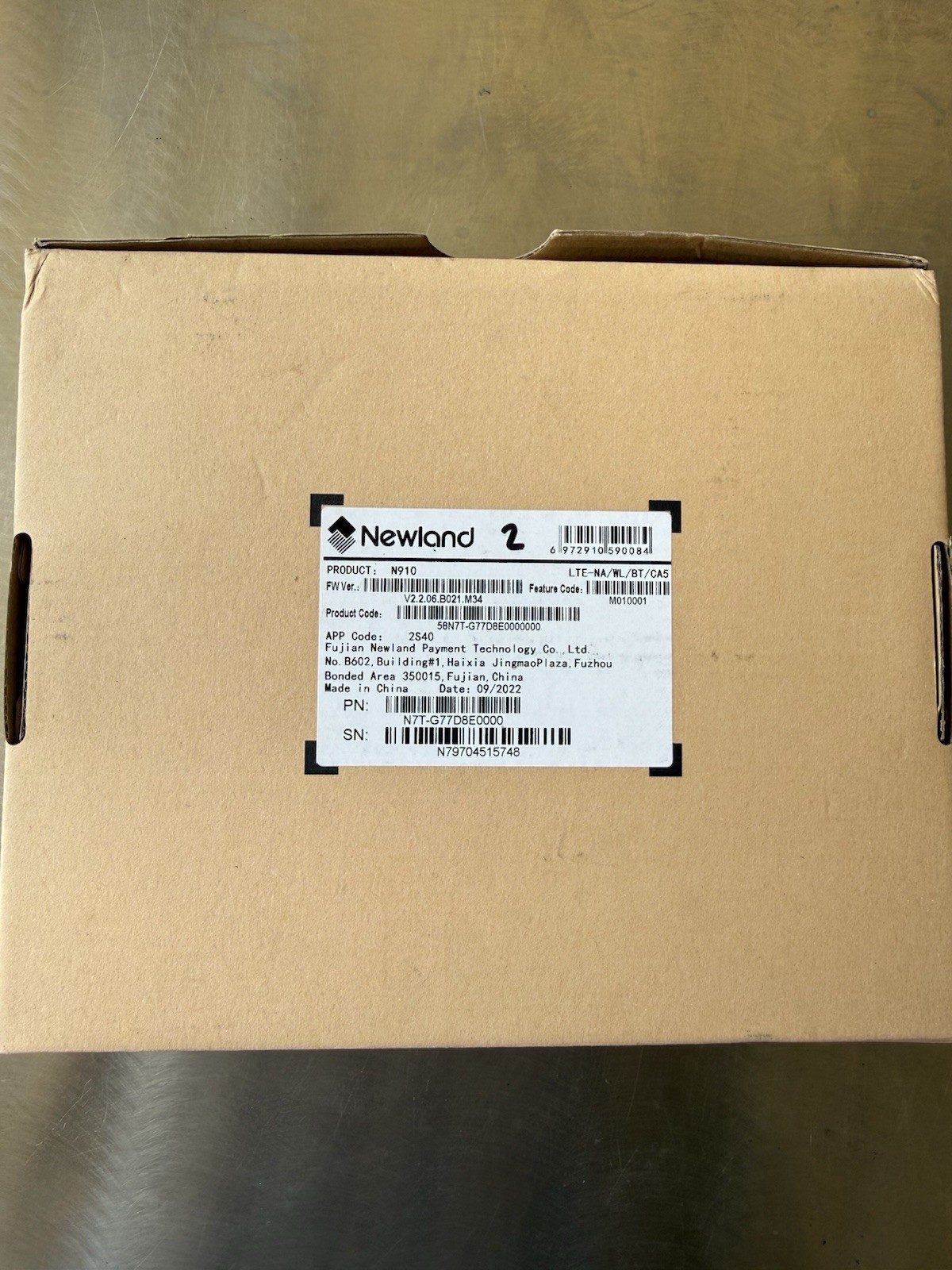Newland N910 LTE Wireless Bluetooth NFC Credit Card Terminal Payment Reader