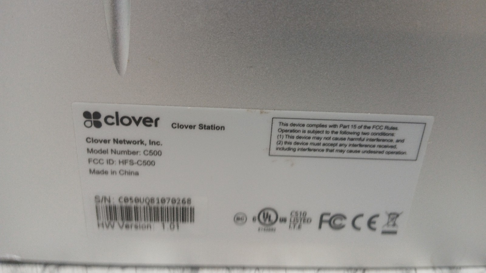 Clover POS SYSTEM BUNDLE w C500, Mini 3G Printer, P550 Clover Station Printer