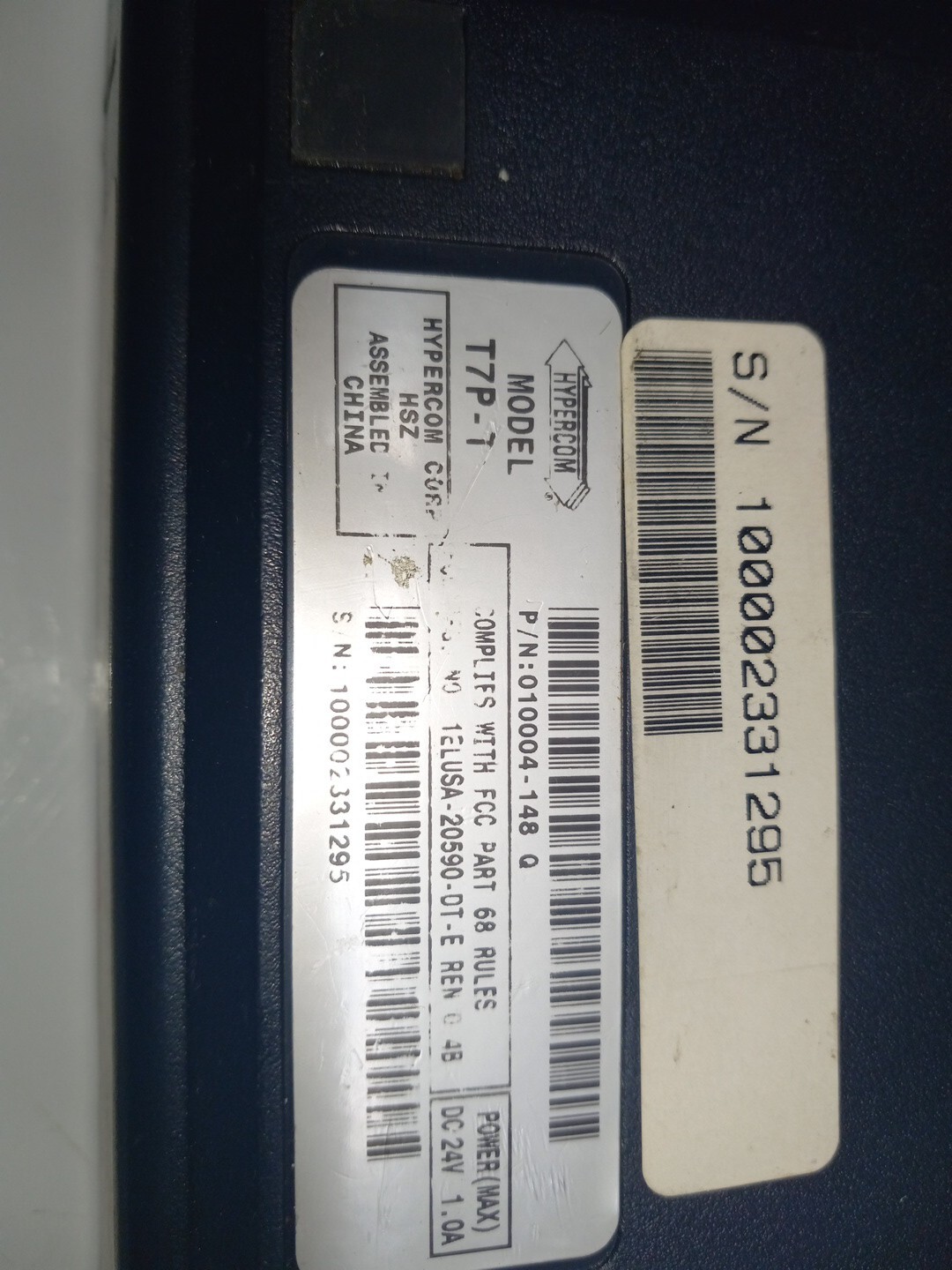 Hypercom T7P-T Point of Sale Credit Card Terminal with S9 Pinpad SHIPS FREE!