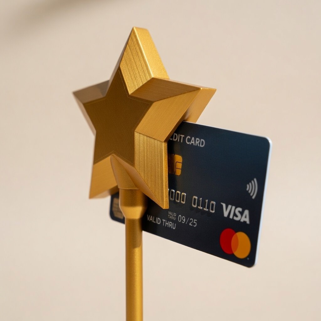 Custom 3D printed Credit Card Wand (GOLD W/ PINK TOP)