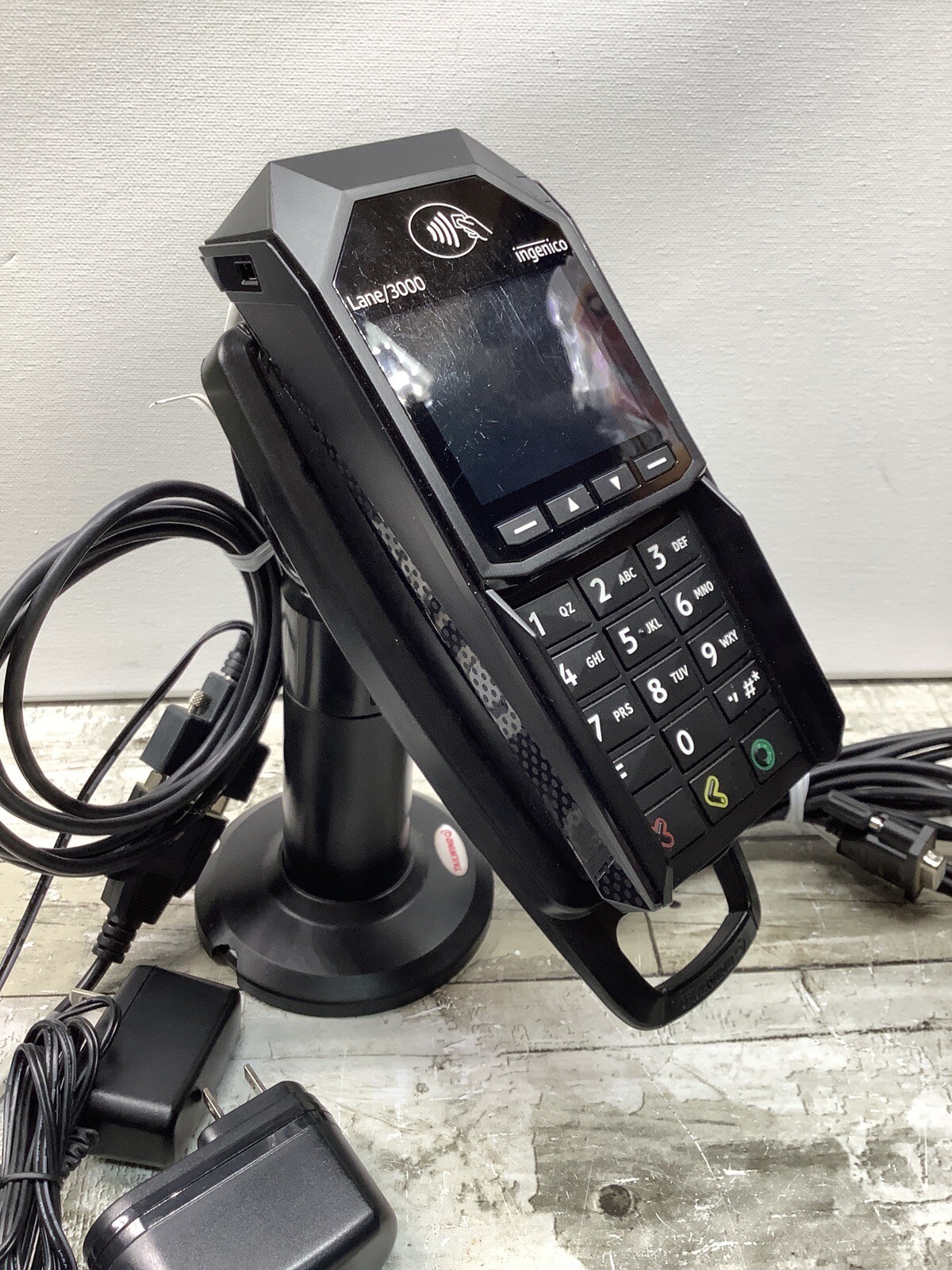 Ingenico Lane 3000 Payment Terminal Credit Card Touch POS With Datacap Scanner +