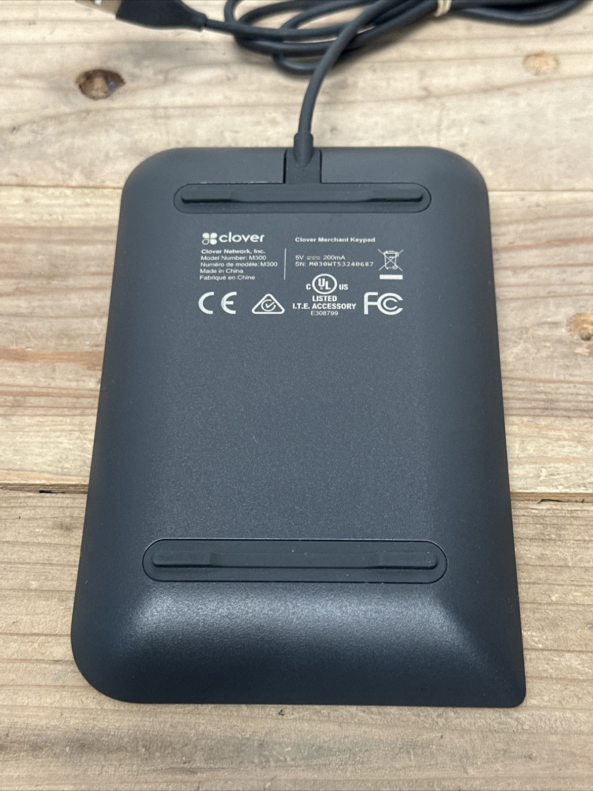 *BROKEN* Clover M300 Merchant Facing Keypad Numbers *PARTS ONLY!*