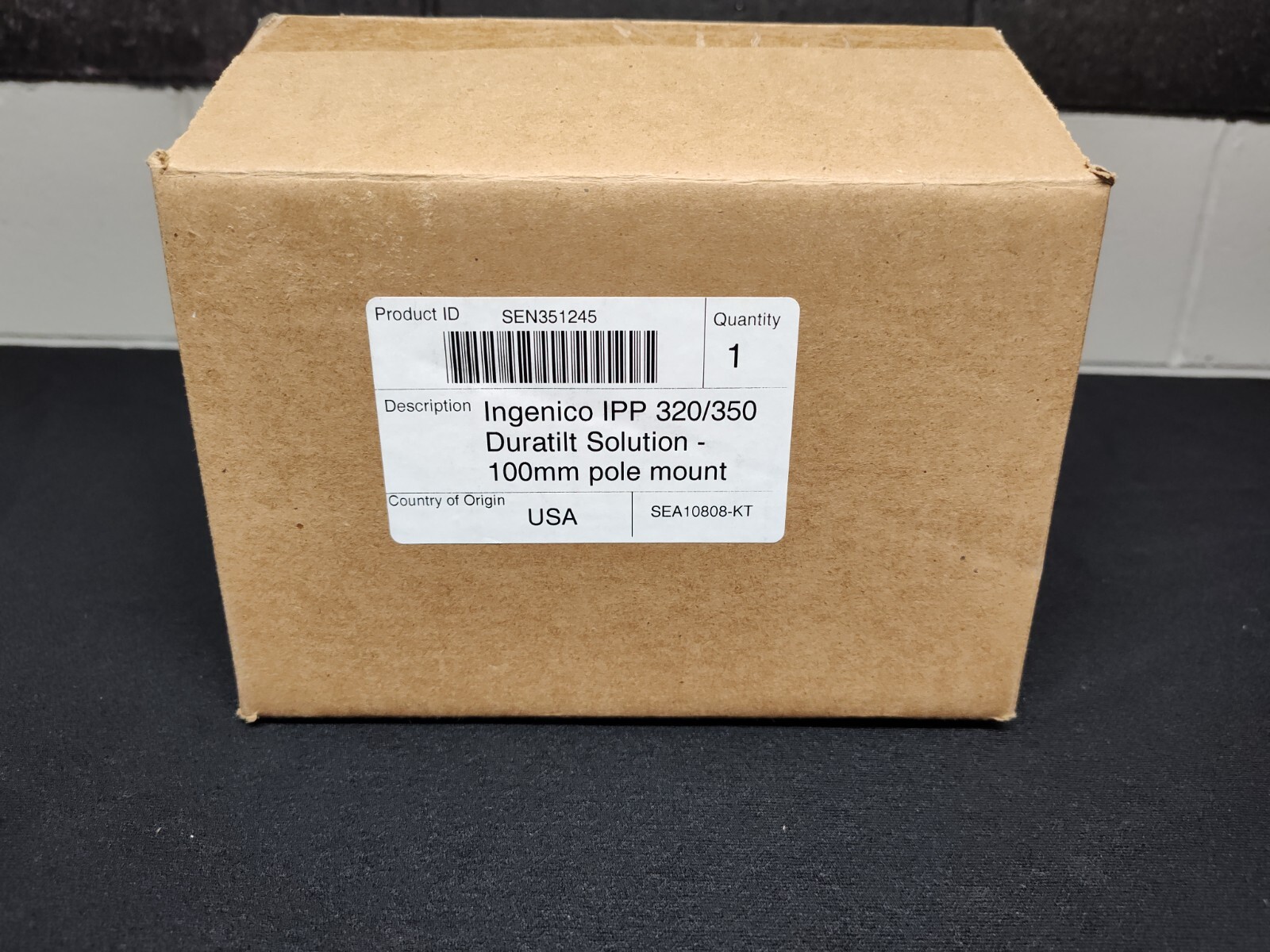 SpacePole SEADTP171-02 SP2 DuraTilt w/ 100mm Pole Mount for Ingenico IPP 320/350