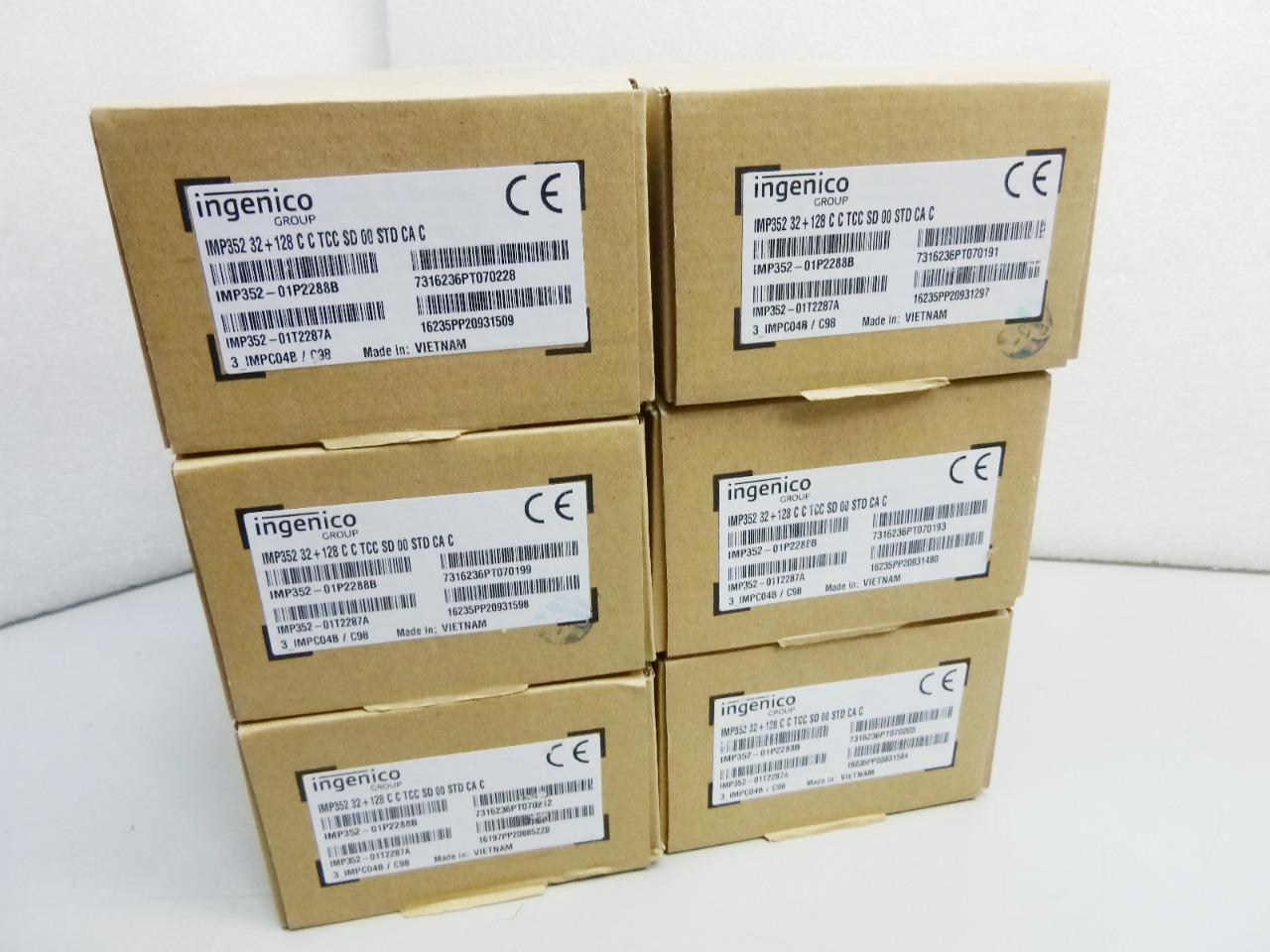 LOT OF 6 NEW SEALED Ingenico IMP352-01P2288A iSMP BT Companion Payment Terminal