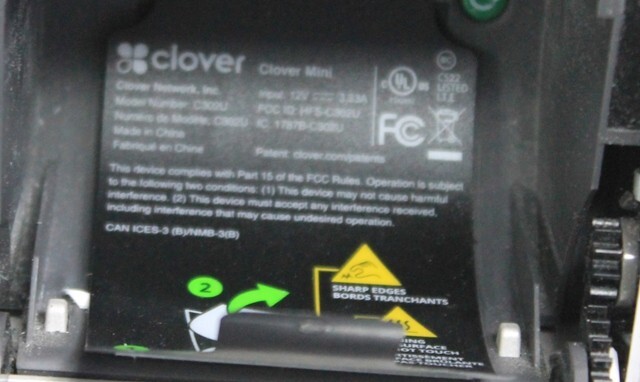 Clover Mini (Wi-Fi) C302U POS System/Credit Card Terminal for parts or not worki