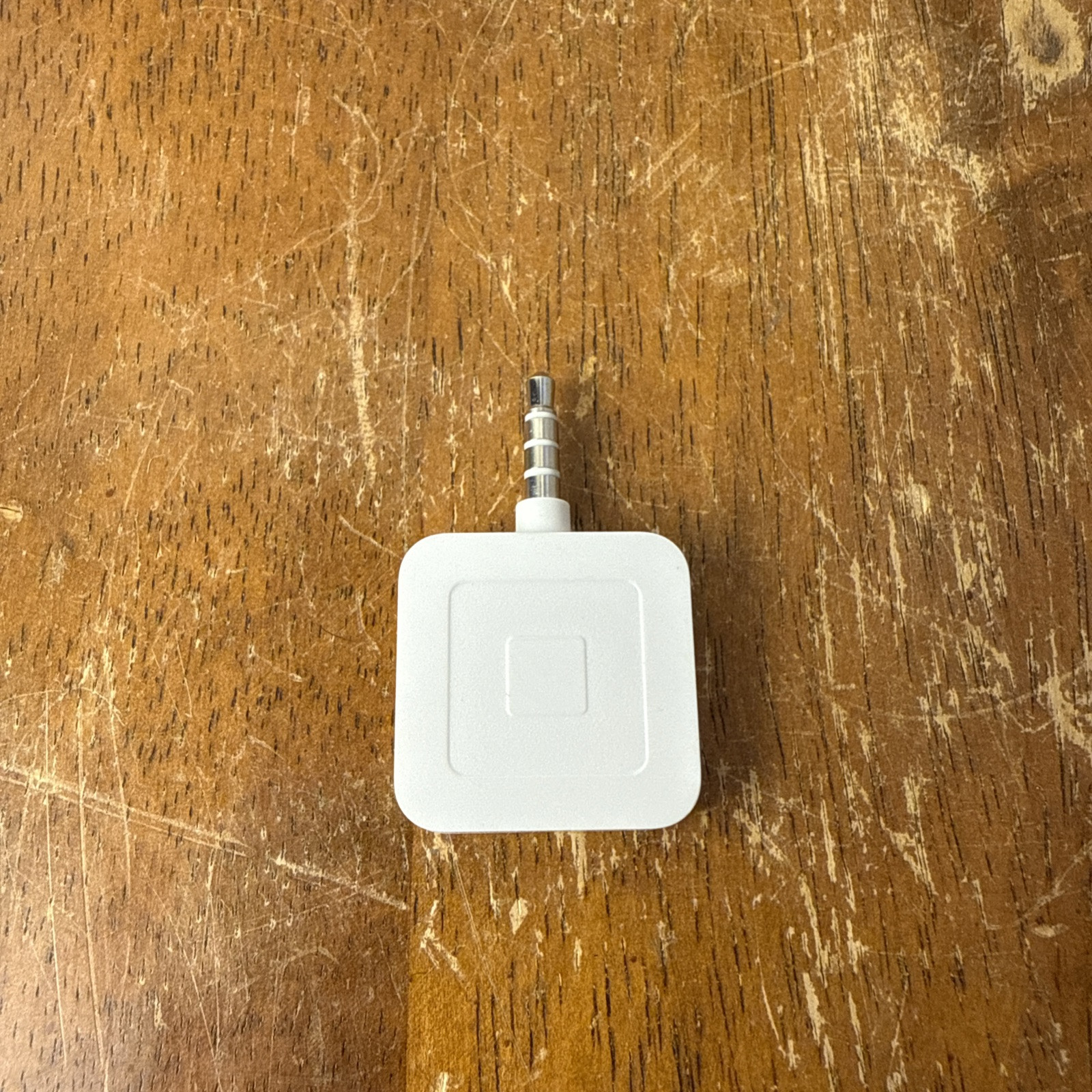 Square Credit Debit Card Reader 3.5mm Headphone Aux Jack White iPhone Android