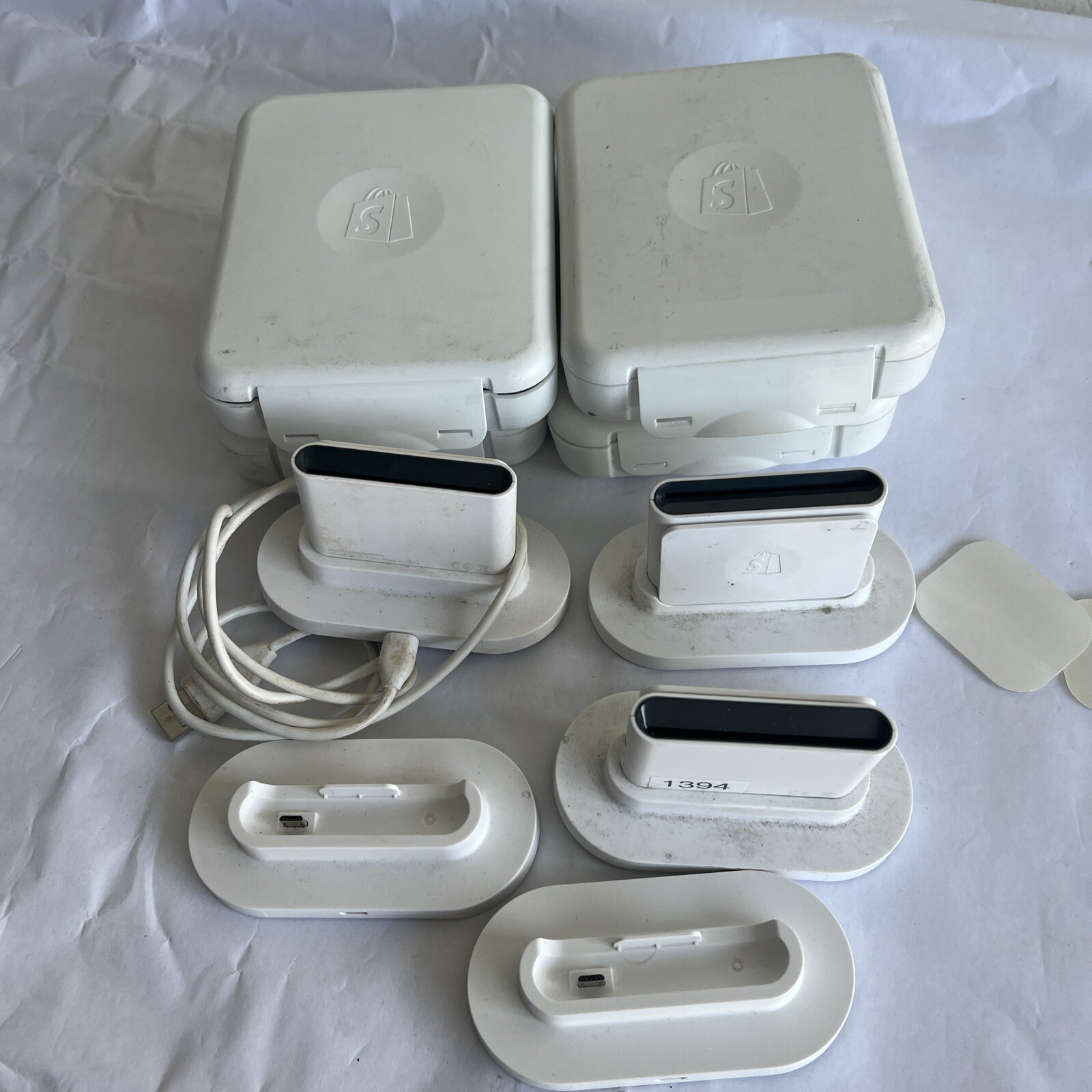 7 UNTESTED Credit Card Reader – Shopify Chip and Swipe White – Model S1701