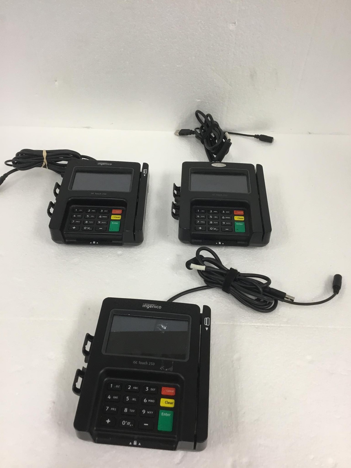 3x Ingenico ISC250-V4 – ISC Touch 250 Payment Terminal Credit Card Machine