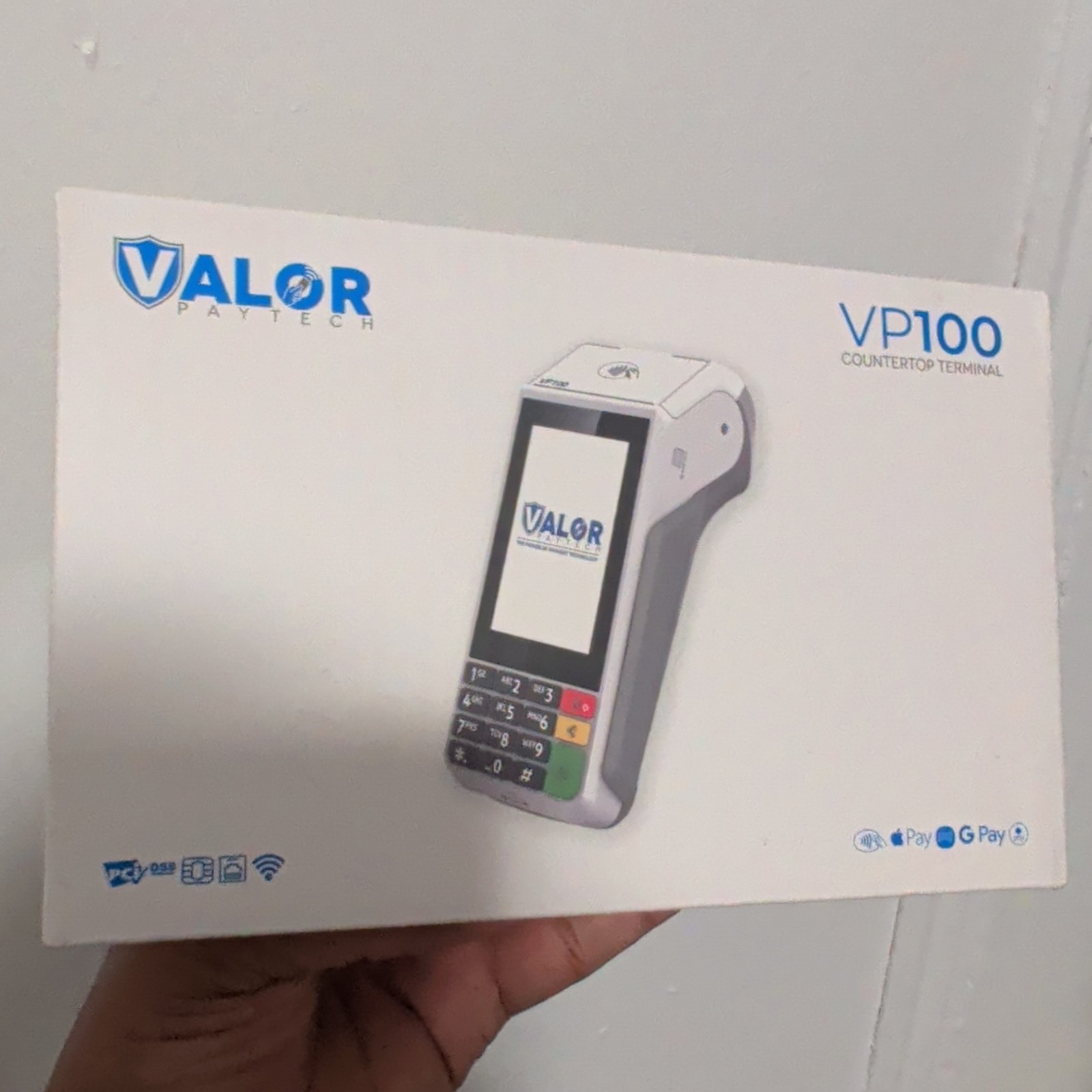 Valor Paytech VP100 Wireless Credit Card Terminal Countertop POS