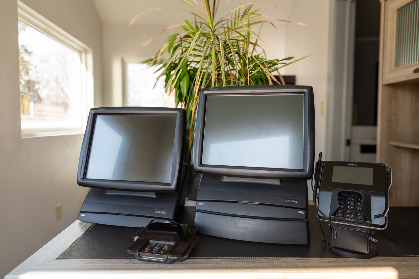 Ruby 2 Ci dual registers with 2 pin pads and 1 locking stand (PoS System)