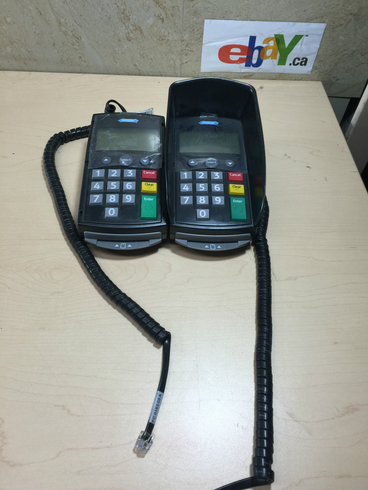 2 X Hypercom P1100 chip and pin reader card machine~FREE SHIP