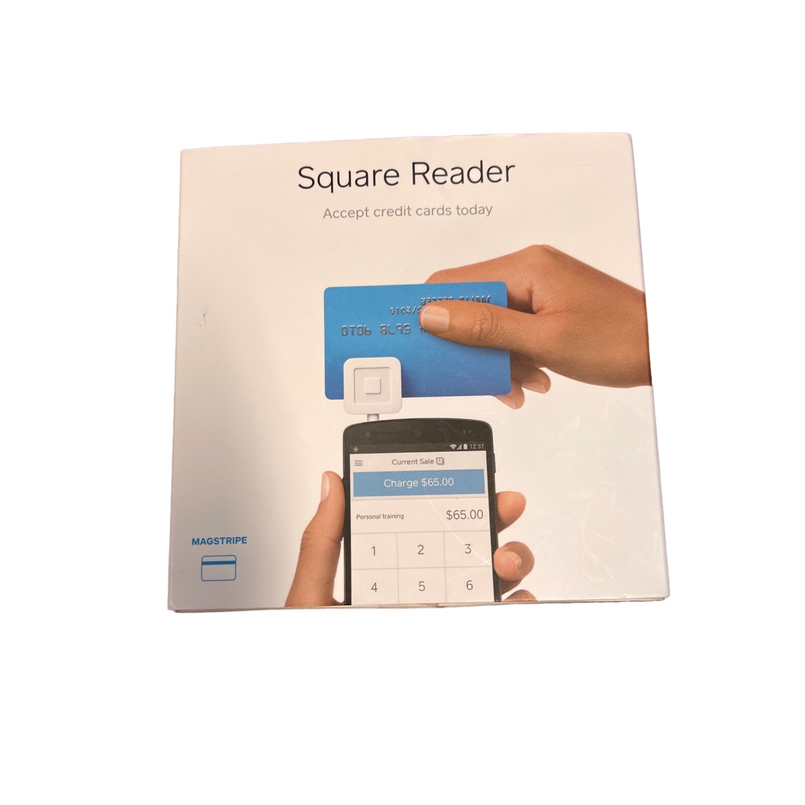 Square Credit Card Reader For iPhone/Android 3.5mm Headphone Jack Connector NEW