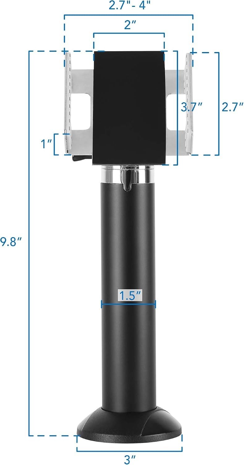 Adjustable Card Terminal Stand | Clamp Width | Swivel Tilt