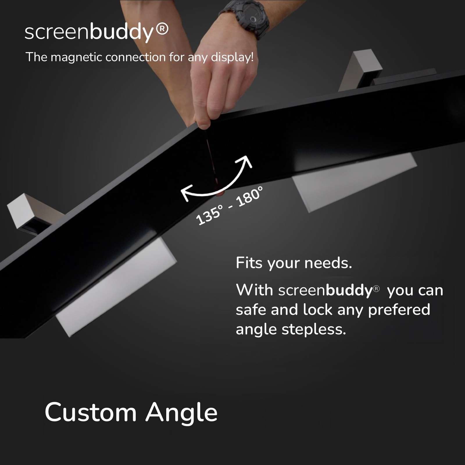 Set of 2, Magnetic Connection for Your Screens, Suitable for All Computer Mon…