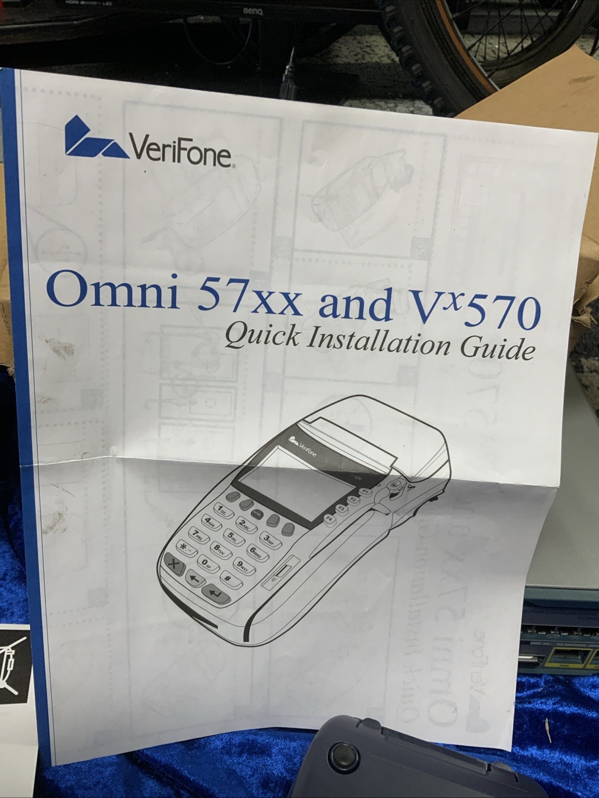 VeriFone Nurit 8400 Point of Sale System Credit Card Reader Terminal 8400US02F12