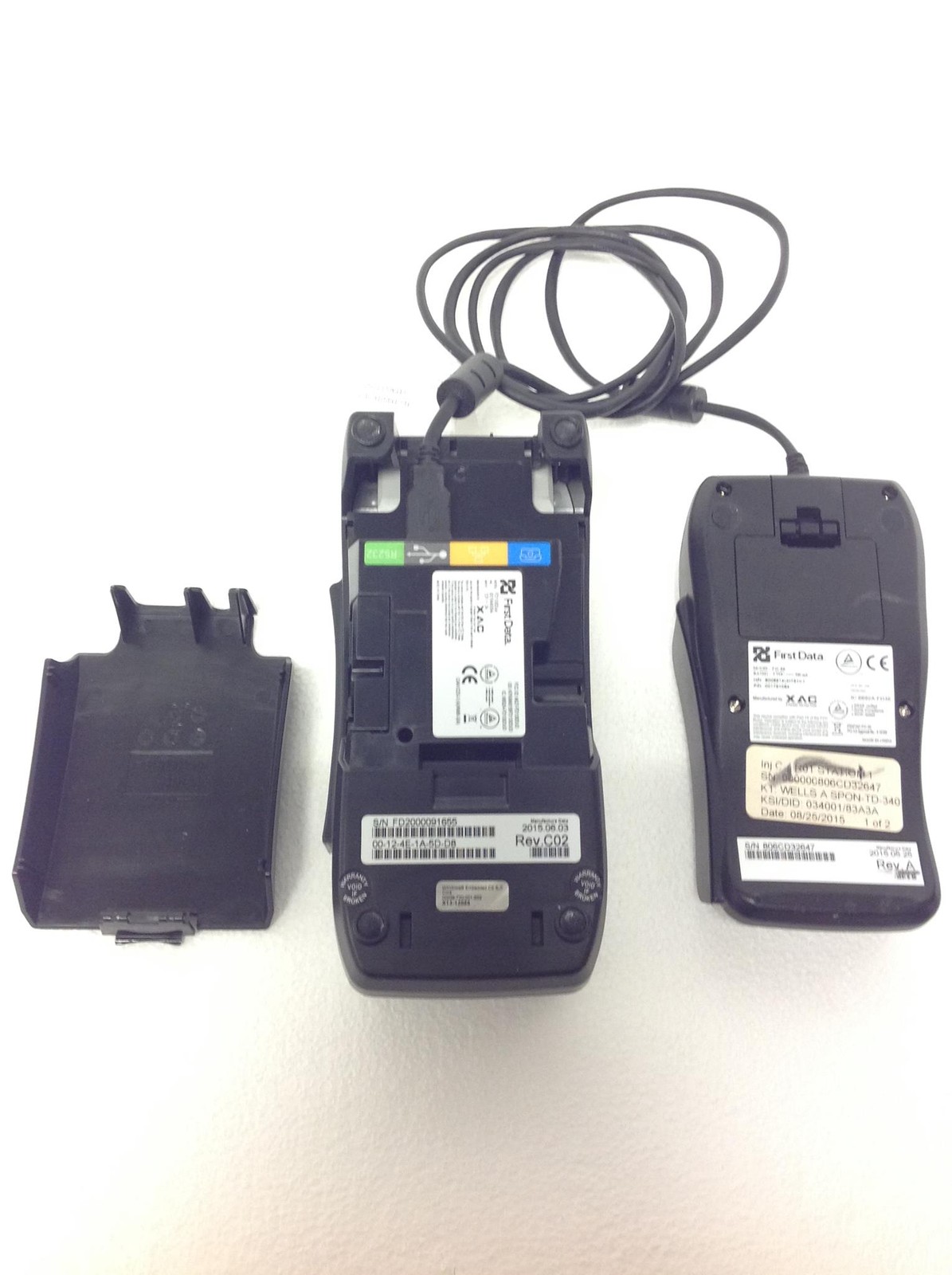 2x FIRST DATA FD130DUO Credit Card Machine w/ PinPad FD35 & Label Paper FREESHIP